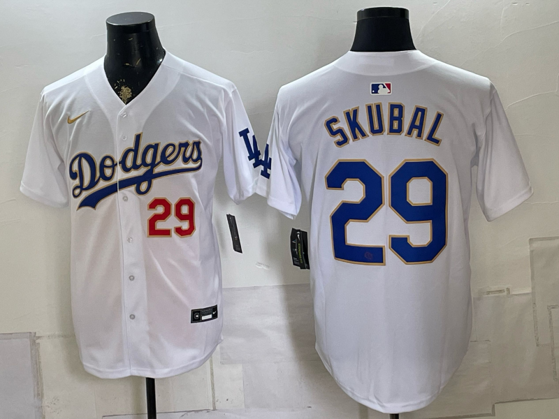 men Los Angeles Dodgers #29 Skubal white Game 2026 Nike MLB Jersey 08091->los angeles dodgers->MLB Jersey